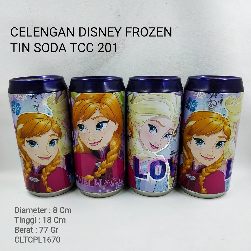 CELENGAN DISNEY FROZEN TIN SODA TCC 201 TECHNOPLAST CLTCPL1670