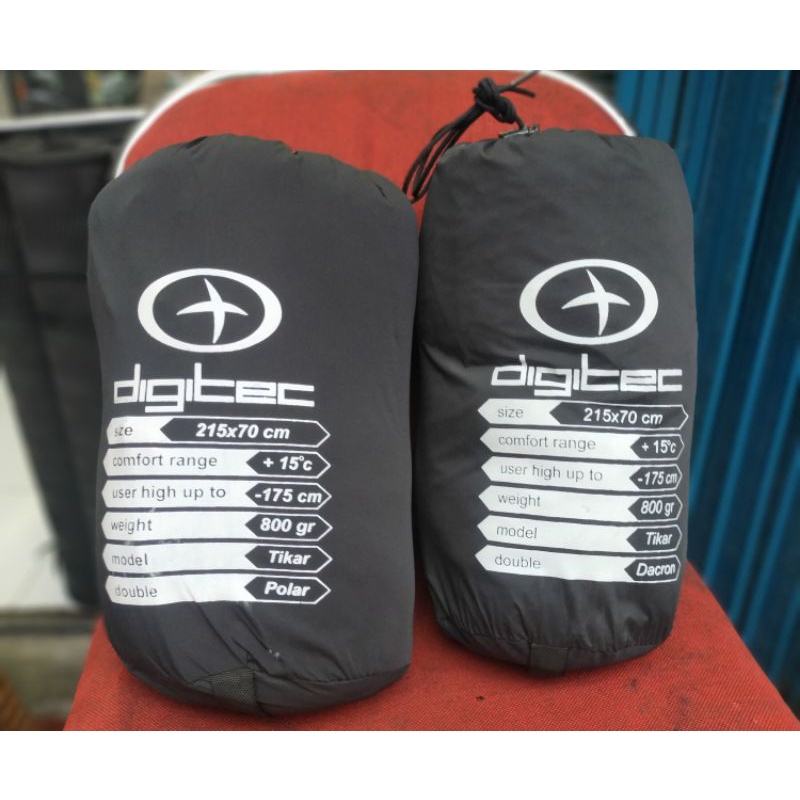 SLEEPING BAG HITAM POLOS DOUBLE POLAR