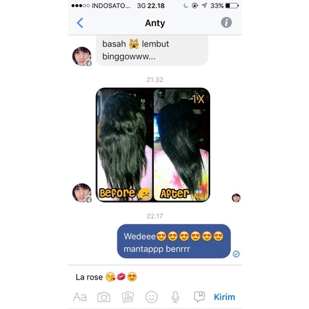 Shampo kondi la rose anti rontok