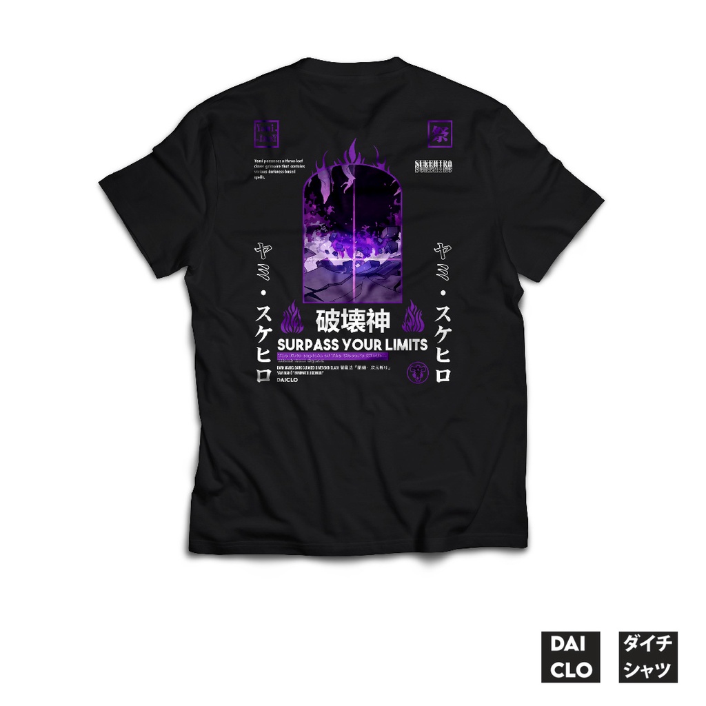 Yami Sukehiro Kaos Anime Black Clover