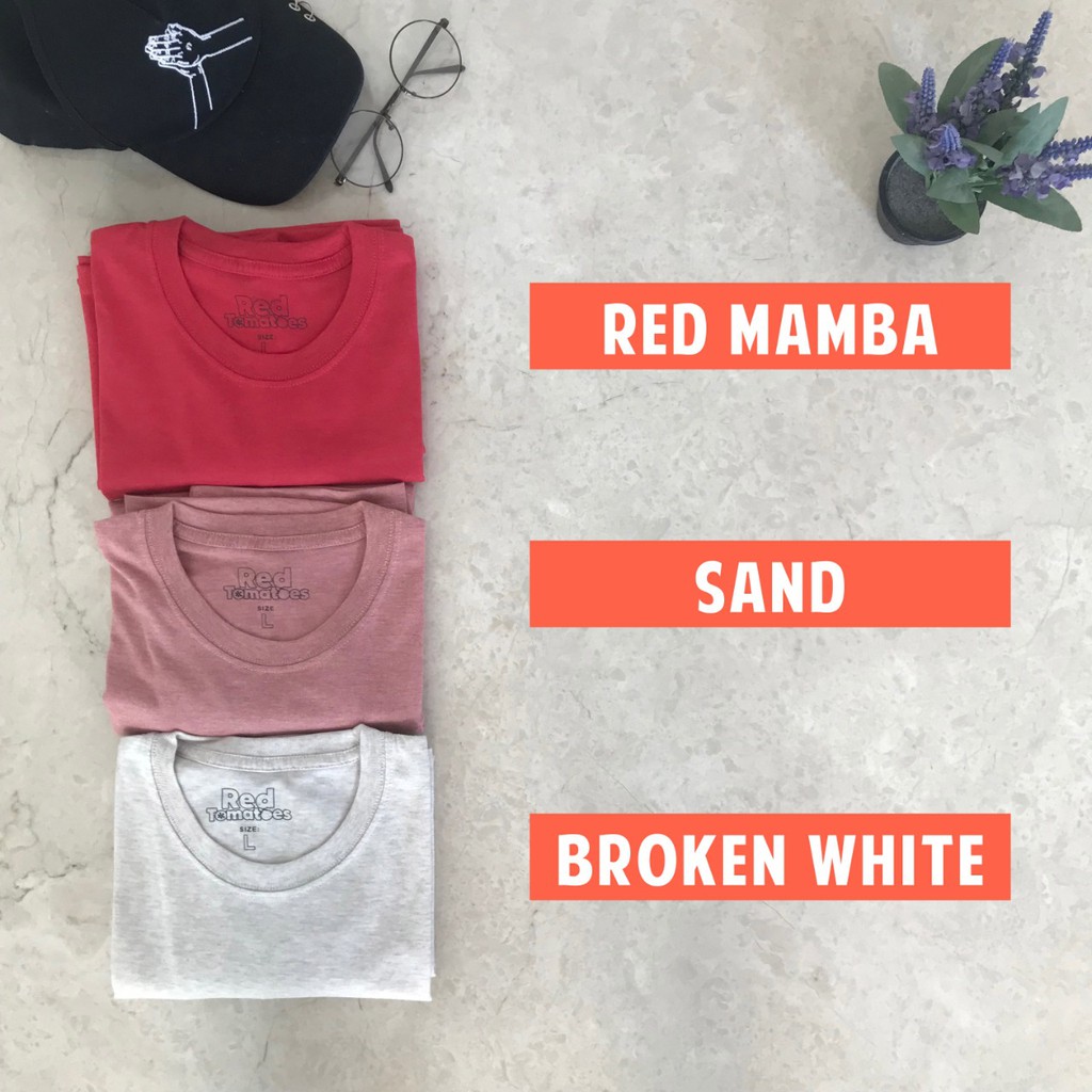 Kaos Polos Misty / ONECK / unisex / tangan pendek / baju pria PREMIUM