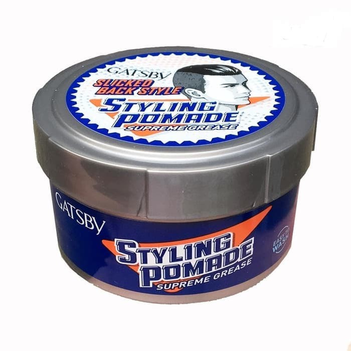 GATSBY Styling Pomade Supreme Grease Slicked Back Style 80gr BPOM Pomed Warna Rambut TERLARISS 