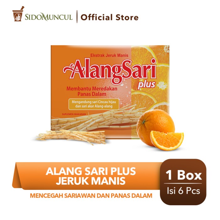 

tradisional-minuman- alang sari plus jeruk manis 6's - mencegah sariawan & panas dalam -minuman-