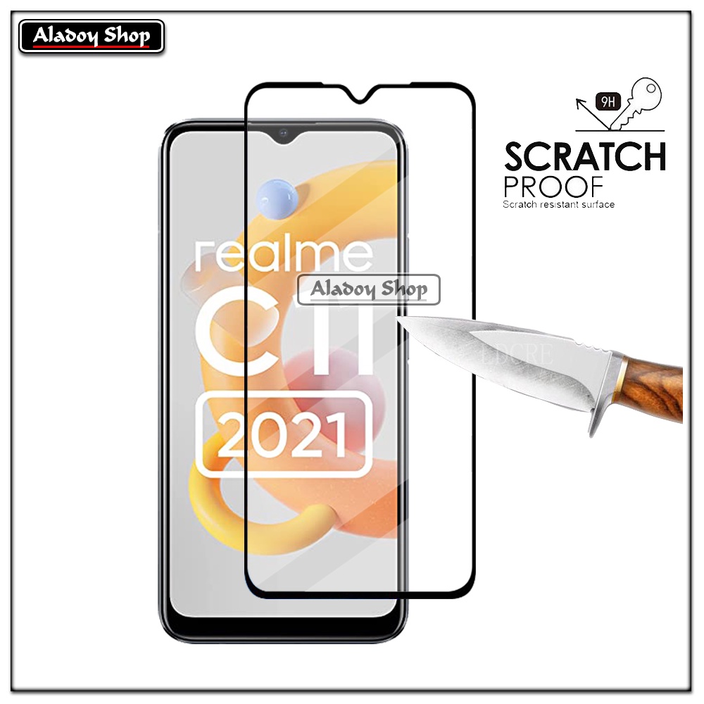 Tempered Glass Realme C11 2021 PAKET 2 IN 1 Tempered Glass Layar dan Tempered Glass Camera