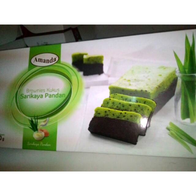 

Brownie Kukus Amanda - Rasa Sarikaya Pandan