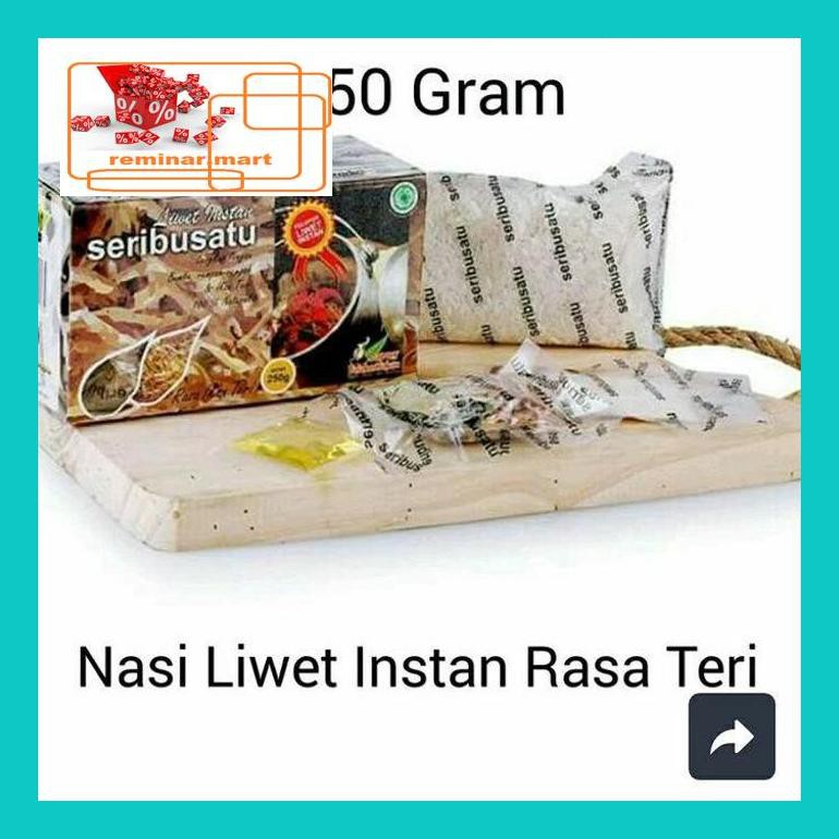 

S0Bers Nasi Liwet Instan 1001 Rasa Teri Ric0S50B