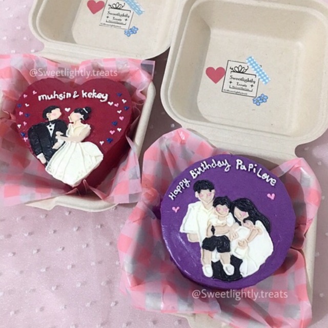

lunch box cake | anniversary cake | custom cake | korean lunch box cake