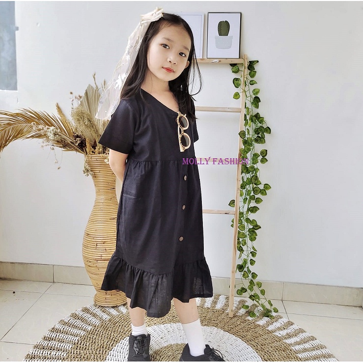 DRESS IYONA/DRESS LINEN ANAK/DRESS ANAK