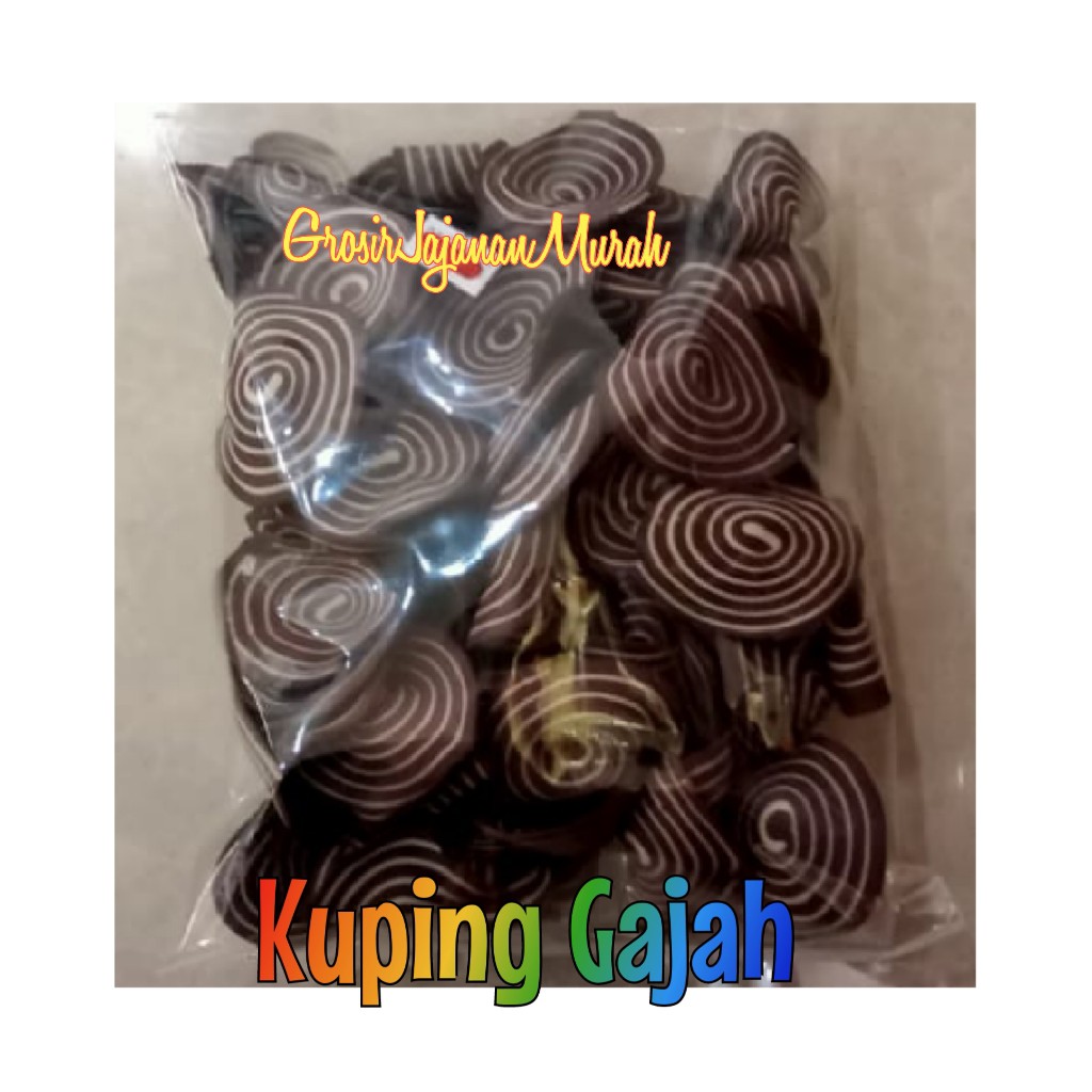 SNACK JADUL KUPING GAJAH COKLAT ORIGINAL 250 GR CEMILAN