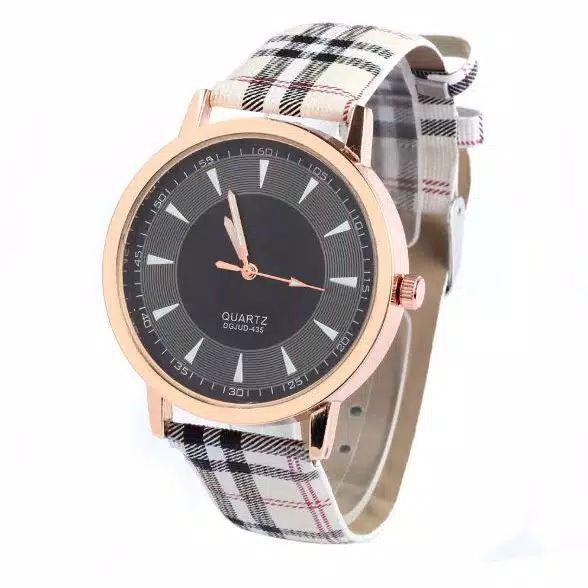 ✅ COD KUMA J-111 Jam Tangan Wanita Strap Kotak Kotak Warna Quartz Tebaik Kualitas Import