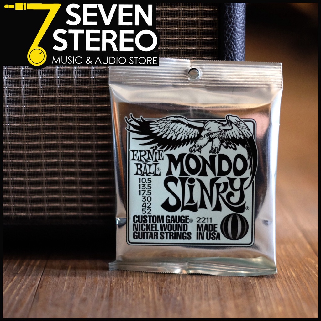 Ernie Ball Mondo 2211 Slinky Nickel Wound Electric Guitar Strings 10.5-52