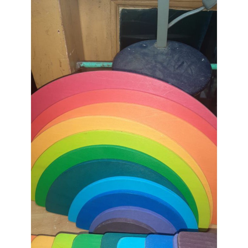 preloved wooden toys semicircle