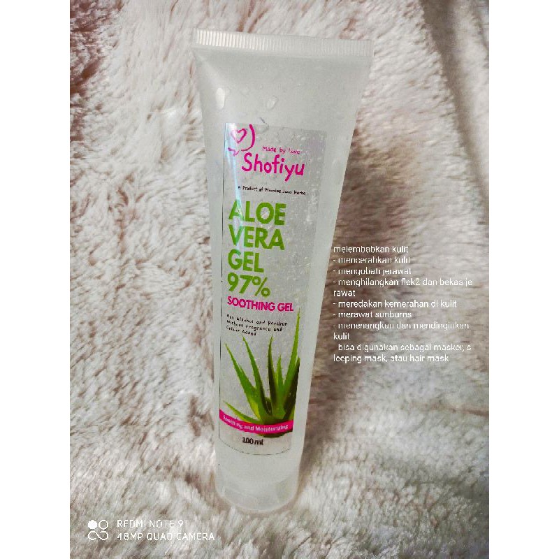 aloevera gel/aloe gel/aloevera 100gr