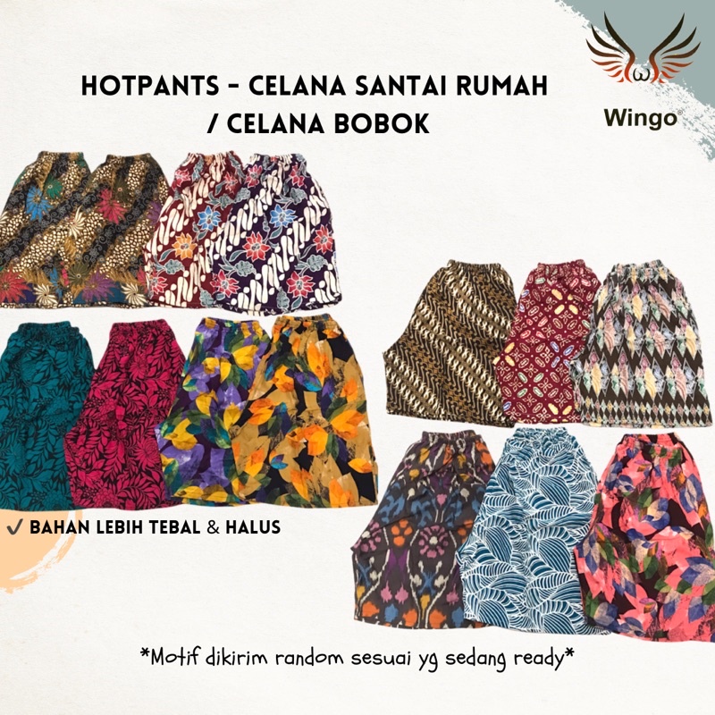 CELANA PENDEK CEWEK / CELANA RUMAH SANTAI / CELANA TIDUR / CELANA BALI PANTAI