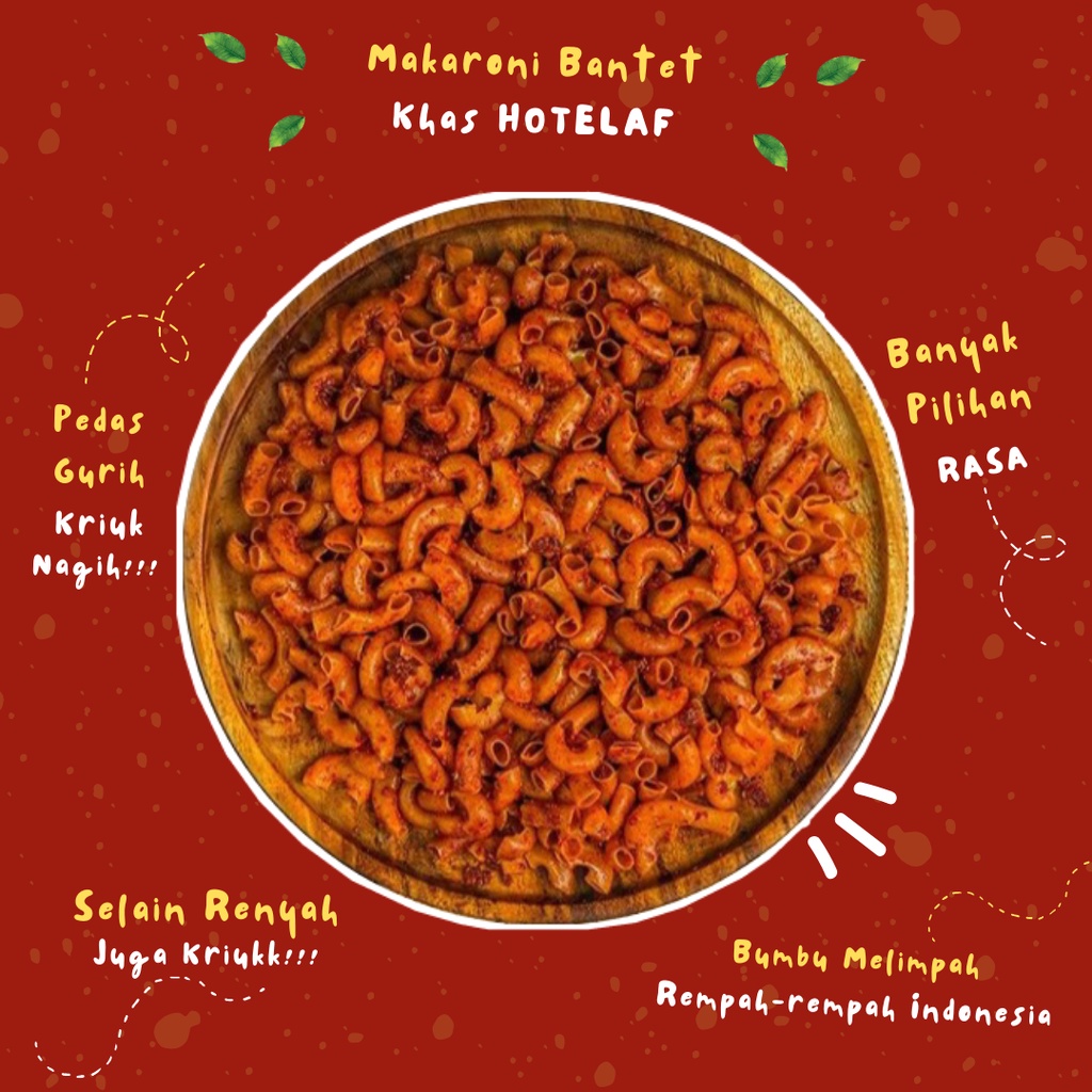 

MAKARONI BANTET WANGI DAUN JERUK ±100Gr | HOTELAF