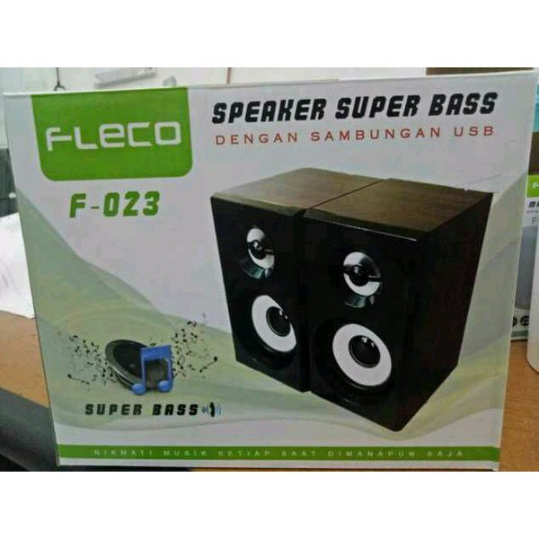 Speaker Aktif Mini Fleco F-023 Extra Power Sound-Speaker Digital Komputer/HP | FMS