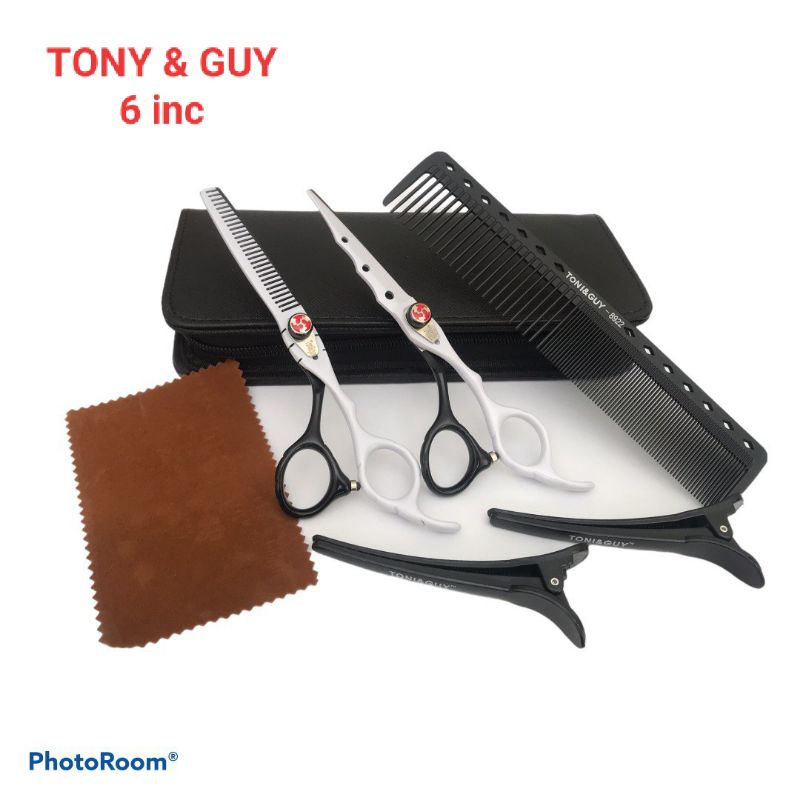 gunting set tony & guy 6inc. gunting set cukur rambut. gunting potong rambut. alat potong rambut