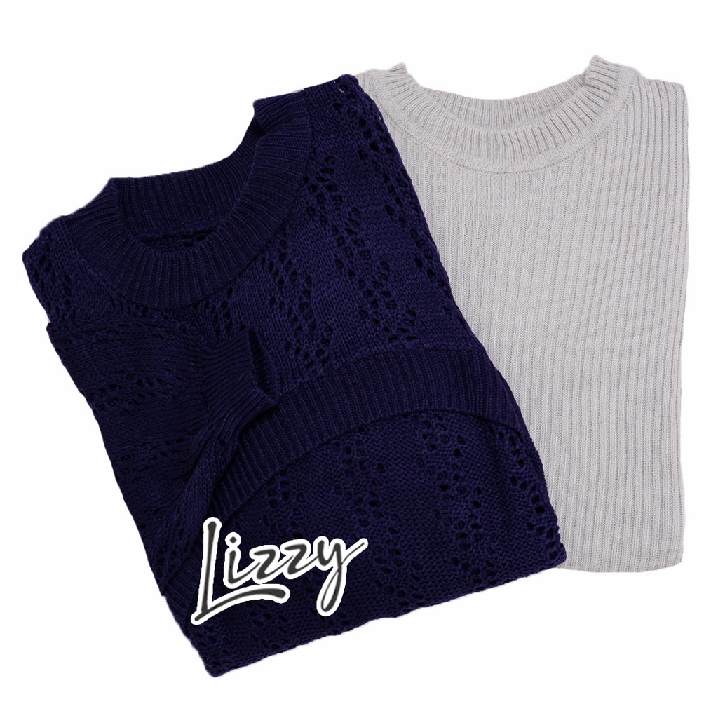 Lizzy - ONE SET FREYA PREMIUM-Grey - Navy
