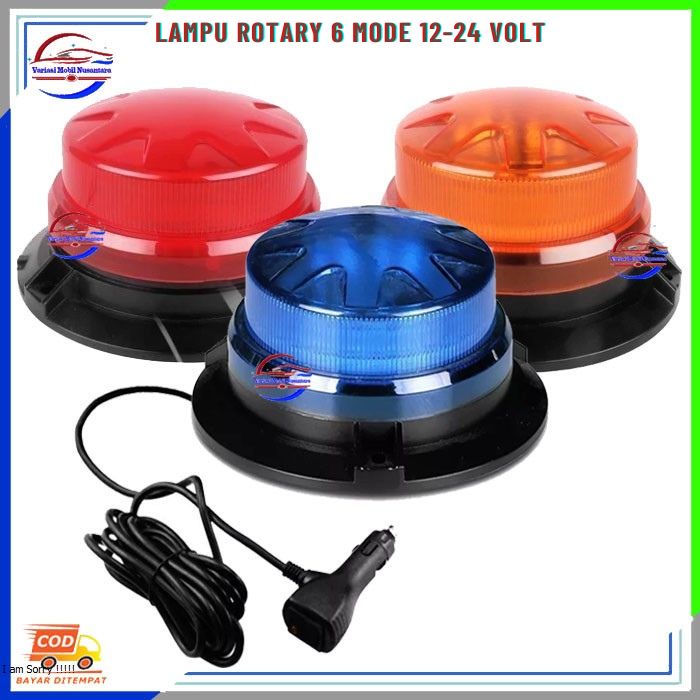 Lampu Led Variasi Rotary Rotari Peringatan Atas Atap Led Variasi Mobil Ambulan Truk Truck 12-24 Volt