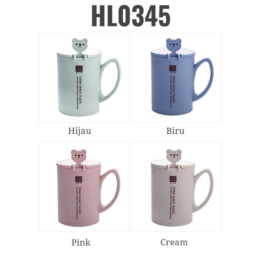 DODORY HL0345 Gelas Jerami Gandum 400Ml