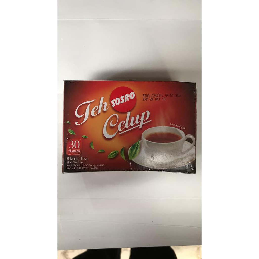 

Mmfem673- Teh Celup Sosro 30 Teabags / Isi 30 Sachet Pcs Tea Bags / Grosir Promo 957G