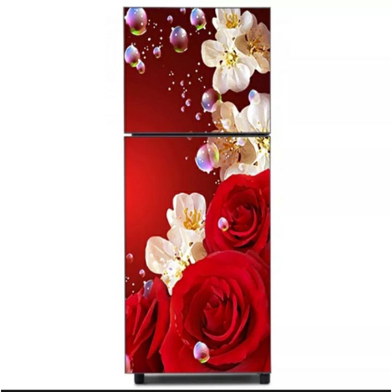 WALLPAPER STIKER KULKAS 2 PINTU TERMURAH