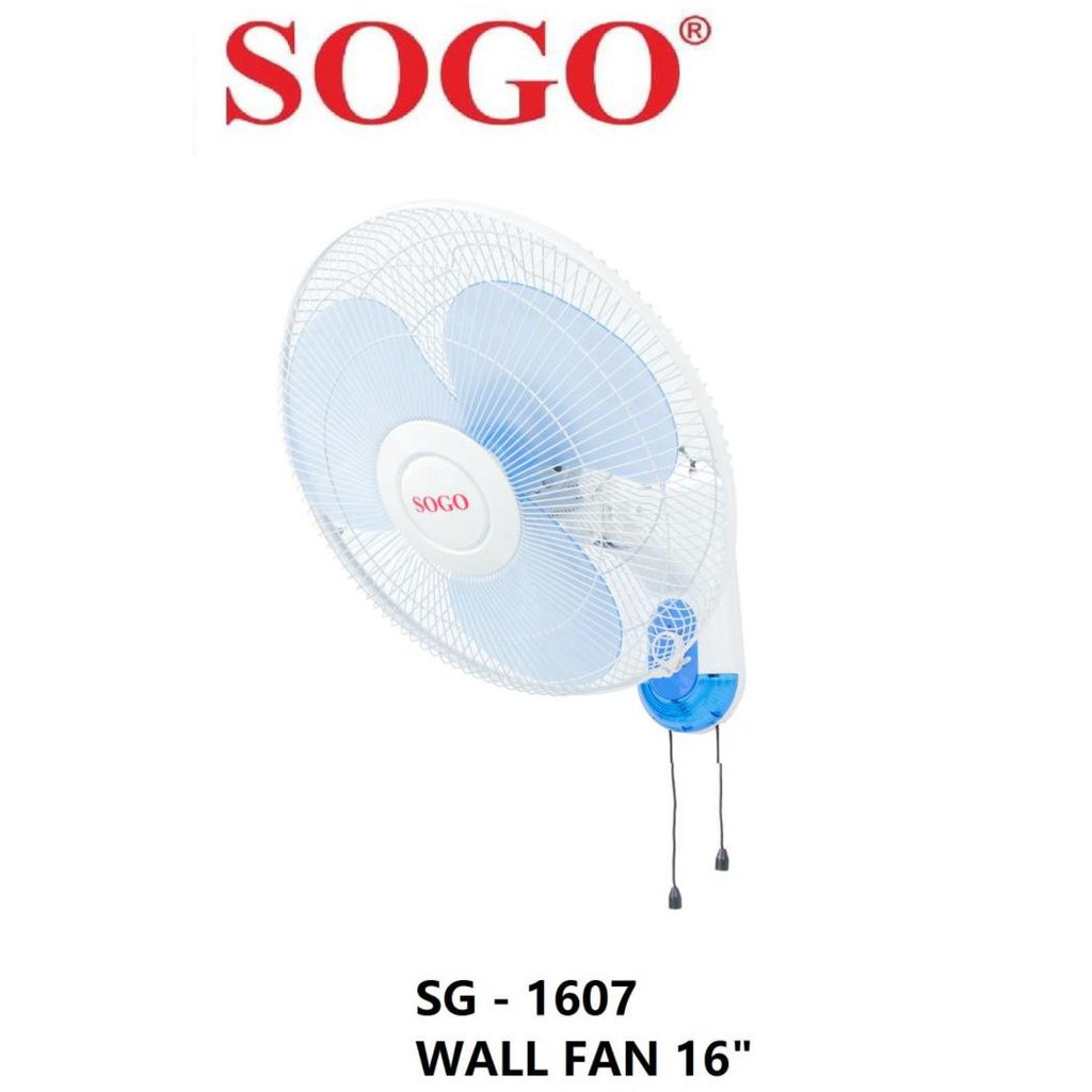 (PENGIRIMAN KHUSUS JNE/JNT/DLL) Wall Fan Sogo 16 inch/ Kipas Dinding