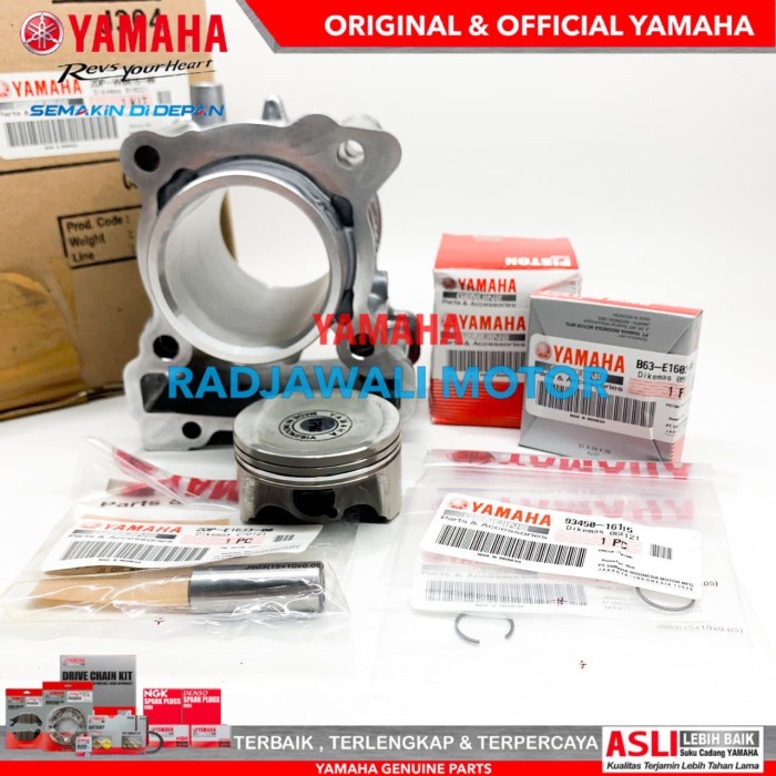 BLOK SEHER, PISTON KIT SET NMAX, AEROX 155 ASLI ORIGINAL YAMAHA