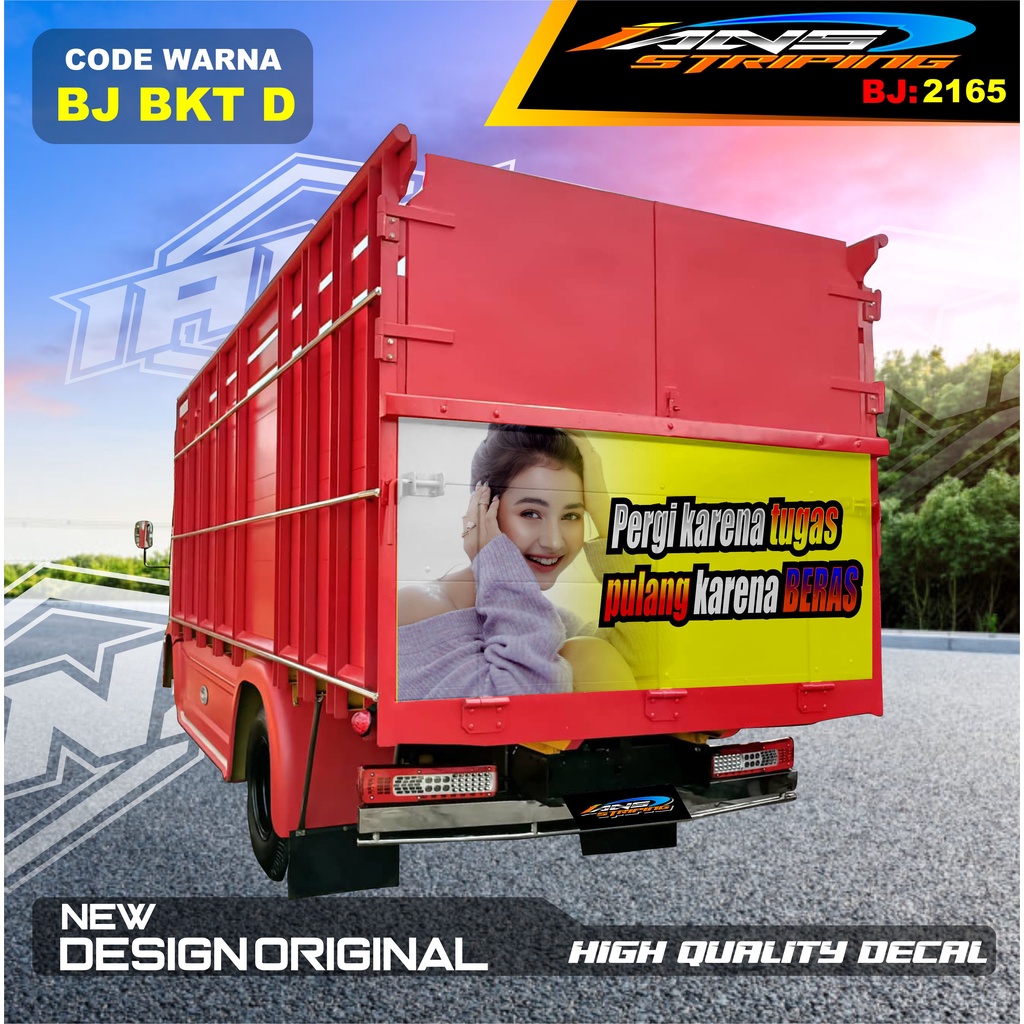 DECAL STIKER BAK BELAKANG TRUK DINA / STIKER DECAL PINTU BELAKANG TRUK OMPLONG / STICKER DECAL BAK BELAKANG TRUK HINO / STIKER DECAL PINTU BELAKANG TRUK