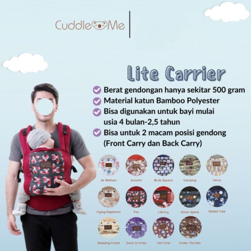 Gendongan Bayi Cuddle Me Lite Carrier