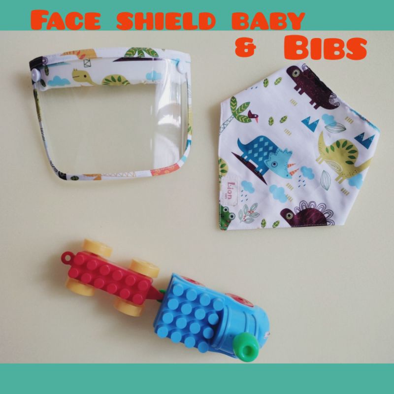 Pelindung wajah anak bayi face shield bayi newborn buka tutup / Faceshield baby full jahit