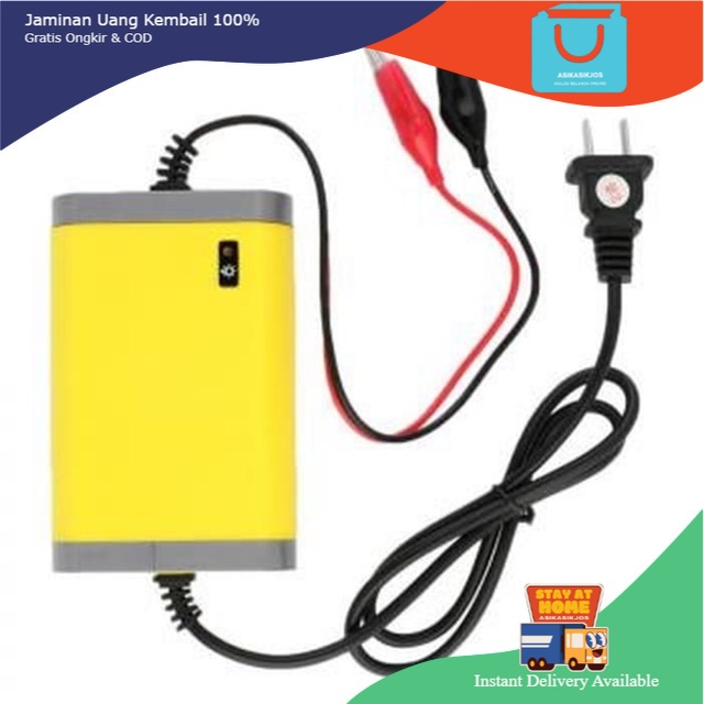 Taffware Charger Aki Mobil Motor Lead Charger portable