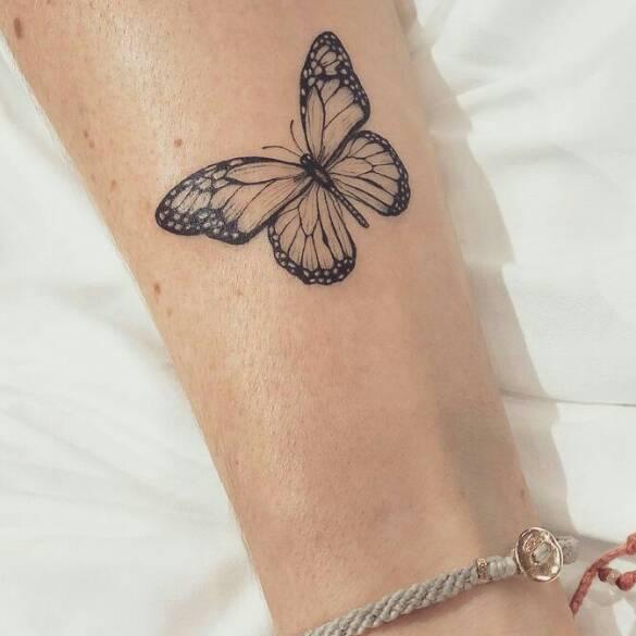 ● Tato Temporer/Stiker Tato Minimalis - KU - Tato kupu kupu Tato Butterfly Tato kecil grosir