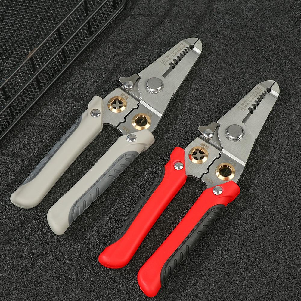 Wonder Wire Stripper Repair Working Tool Non-Slip Grip Handle Crimper Pincers