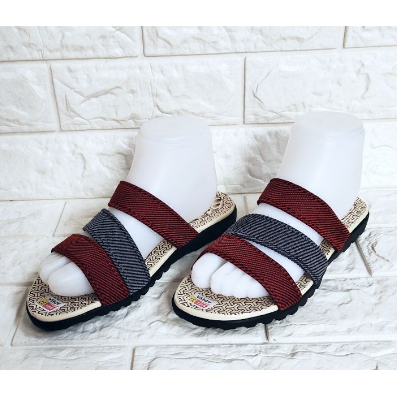 Sandal selop wanita sendal cewek slop flat sendal lucu