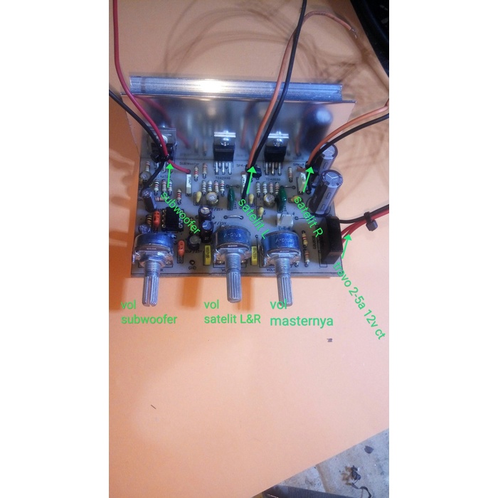 DIY Audio HOME AMPLIFIER TDA 2.1 Channel Stereo