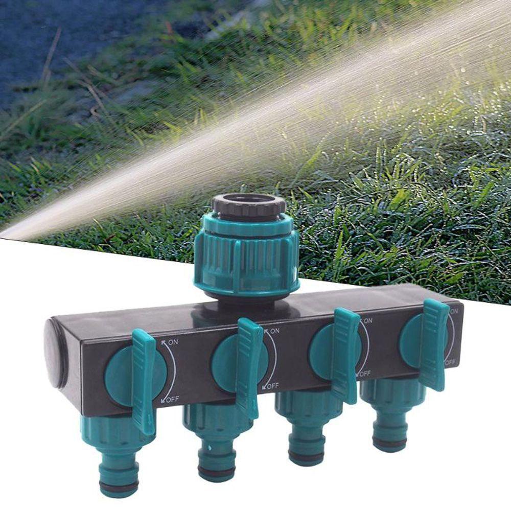 【 ELEGANT 】 Water Splitter 1 /2&quot;-3 /4&quot;-1&quot; 4arah Irigasi Penyiraman Switcher Divider Segregator Air