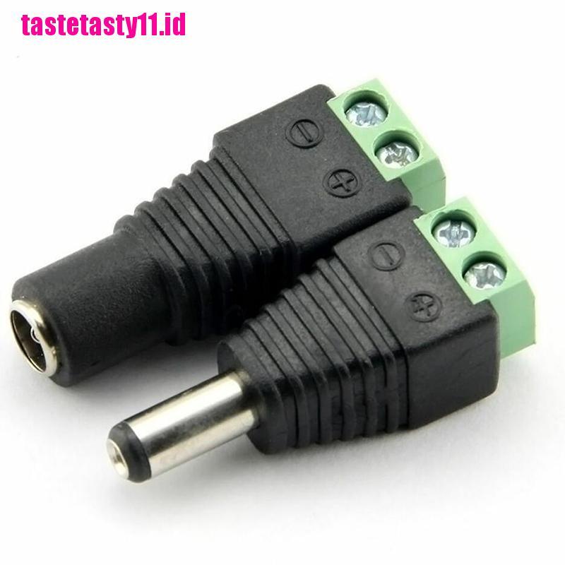 Adapter Konektor Power Supply DC 12V 10X Untuk LED Strip 5050 3528