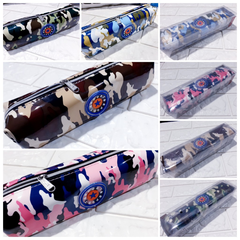 

TROYALE STATIONARY - KOTAK PENSIL FANCY MOTIF CAMO / ARMY IMPORT BD-801 / TEMPAT PENSIL / PENCIL CASE