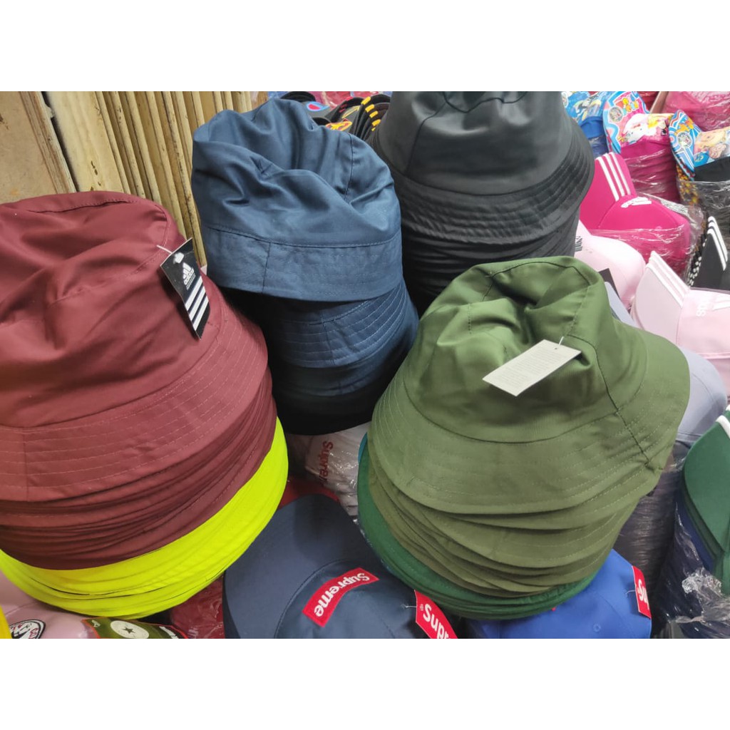 TOPI BUCKET HAT POLOS - TOPI RIMBA POLOS - BUCKET HAT PREMIUM POLOS