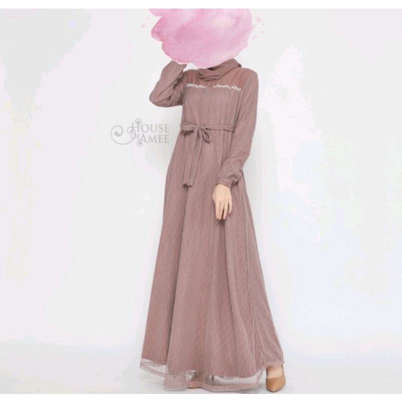 Belle Dress Houseofamee Houseoffame House of off Amee HOA free Claire Pashmina