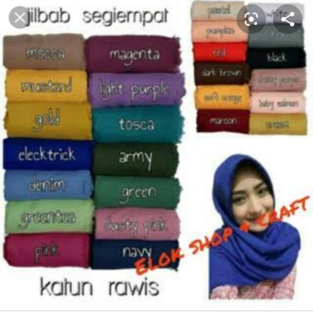 Saudia segi empat rawis/saudia rawis/jilbab Saudia/saudia segi empat