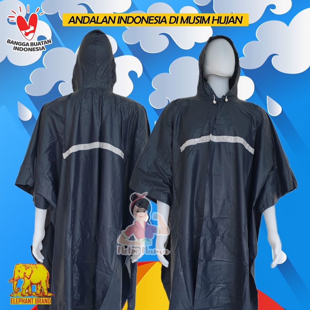 Jas Hujan PONCO GAJAH ELEPHANT Big Top ORI Jaket mantel Tebal