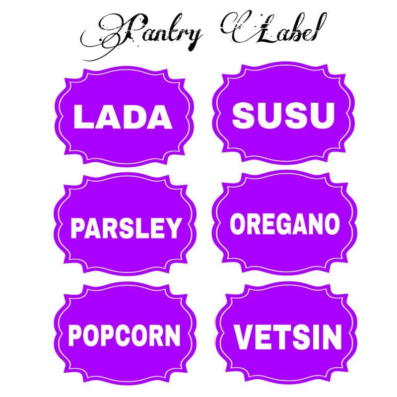 

STICKER NAMA BUMBU DAPUR NAMA PEMILIK NAMA BARANG LABEL KEMASAN
