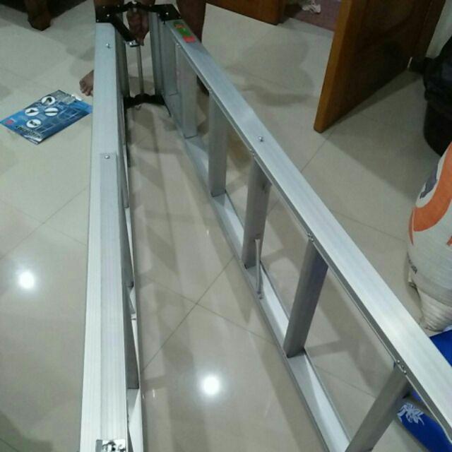 Tangga Lipat  2 Meter Aluminium Bina Karya Gratis Ongkir Jabodetabek