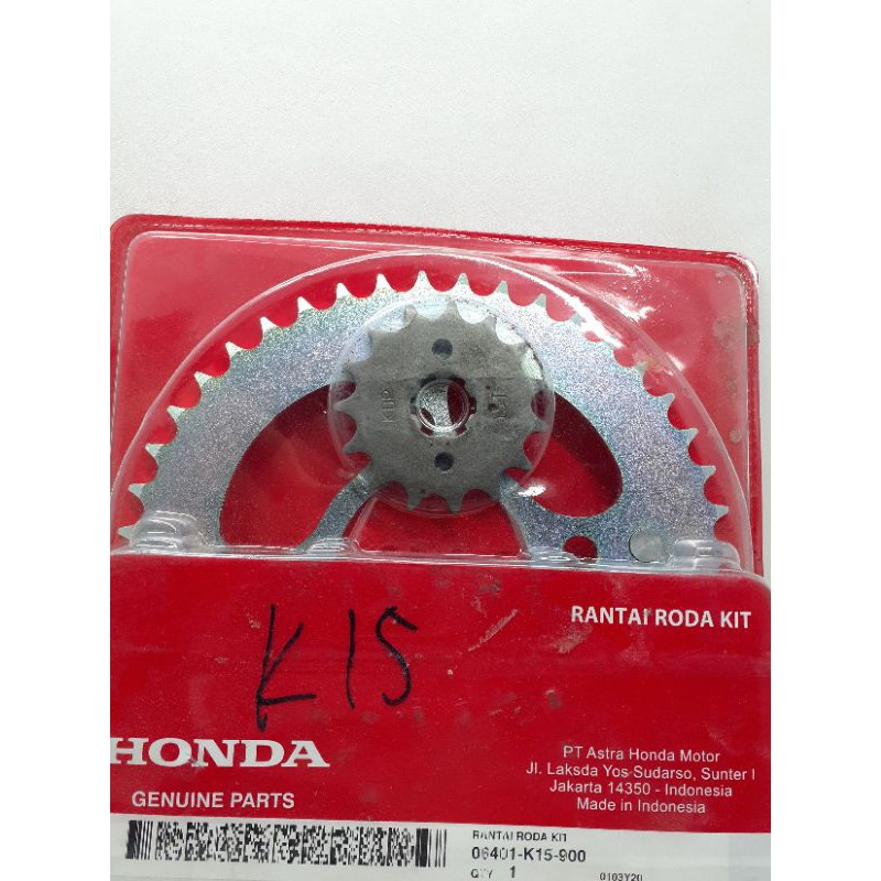 Gearset girset gear gir set cb 150r cb150r original hgp 06401k15900