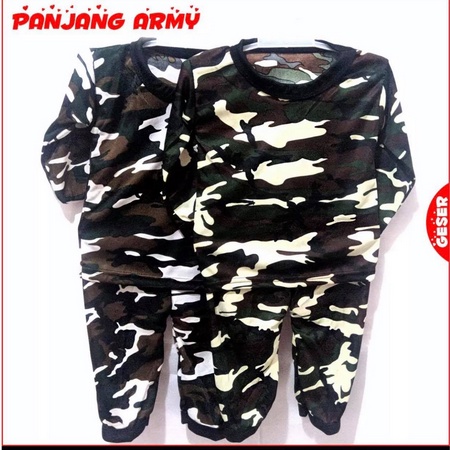 Setelan Anak ARMY PP | Laki laki | M-L-XL | Perkiraan Usia 1 - 4 TAHUN | MOTIF ARMY | Panjang