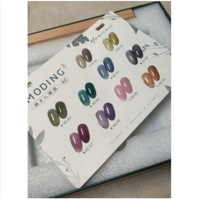 MODING NAIL GEL POLISH SET AZ KUTEK GEL PAINTING JAR 5G SUPER PIGMENTED CAT KUKU