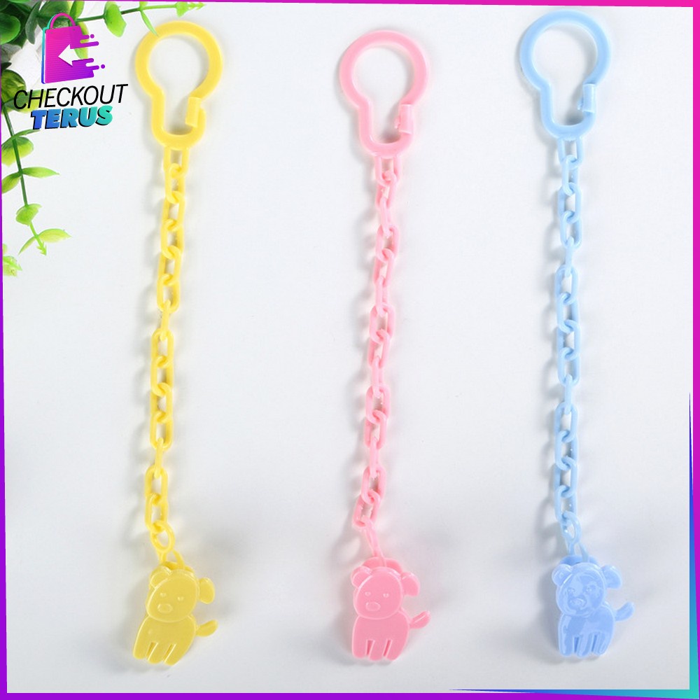 CT C43 Tali Empeng Bayi Rantai Penjepit Dot Bayi Gantungan Dot Bayi Klip Rantai Dot Bayi Teether Clipper Pacifier Holder