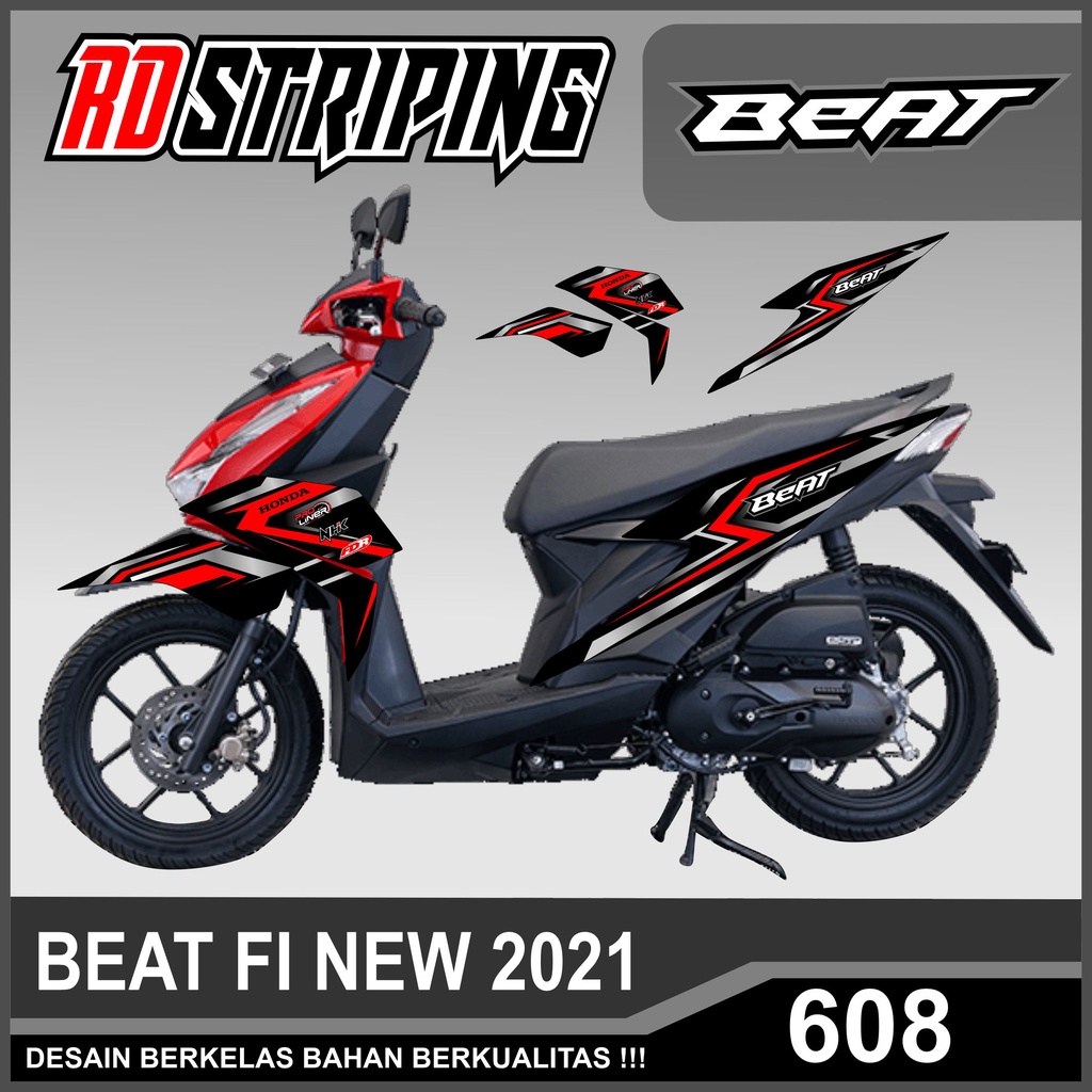 Jual Striping Sticker Honda Beat Fi New Lis Racing Grafis Setiker